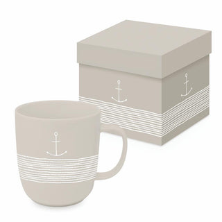 Pure Anchor, taupe Gift-Boxed Matte Mug