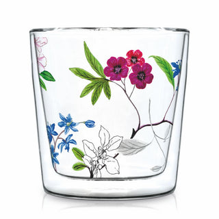 Flower Power Tea/Coffee Glass