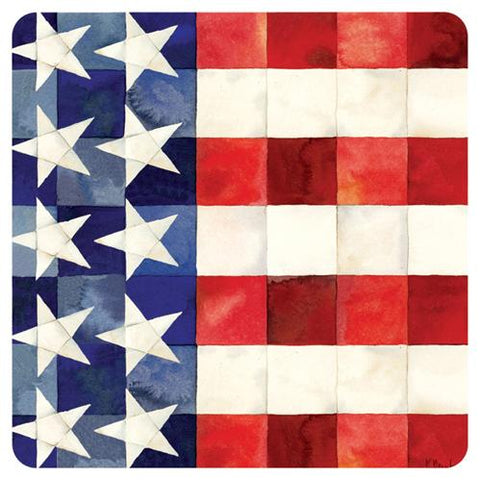 QUILTED FLAG 7" Paper Plate (min.12)