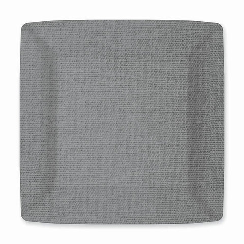Canvas, gray 7" square paper plate