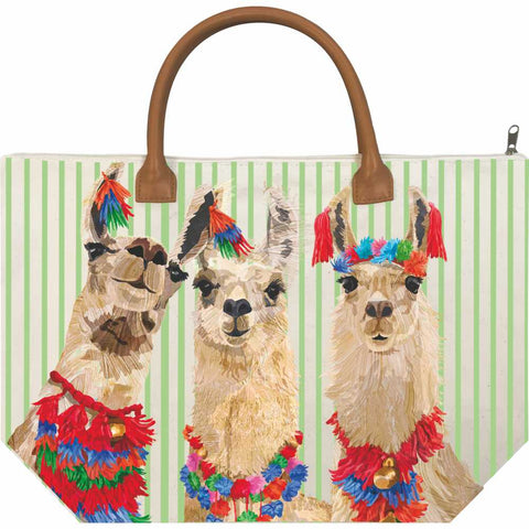 Llama Amigos Canvas Tote Bag