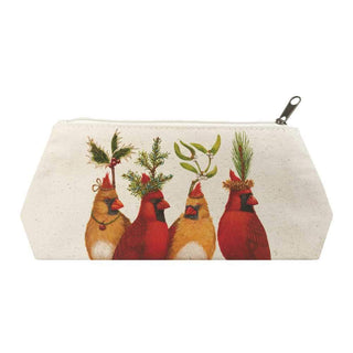Holiday Party Canvas Cosmetic Bags