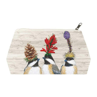 The Chickadee Sisters Canvas Cosmetic Bags