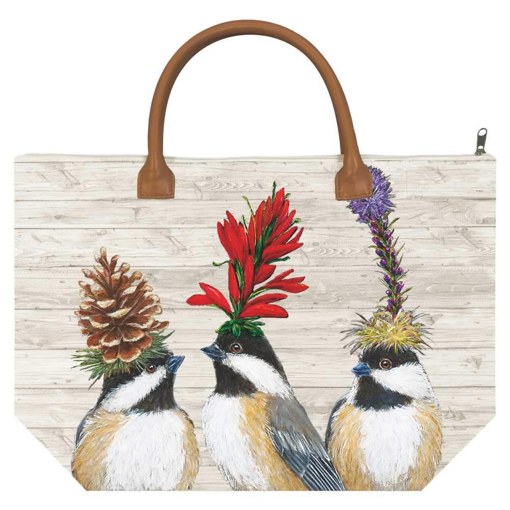 The Chickadee Sisters Canvas Tote Bag