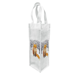 Winter Fox Canvas Bottle Bag
