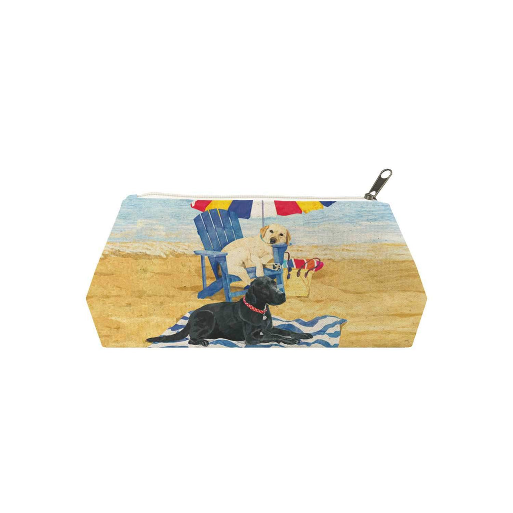 Dog Days of Summer Canvas Cosmetic Bag (MED)